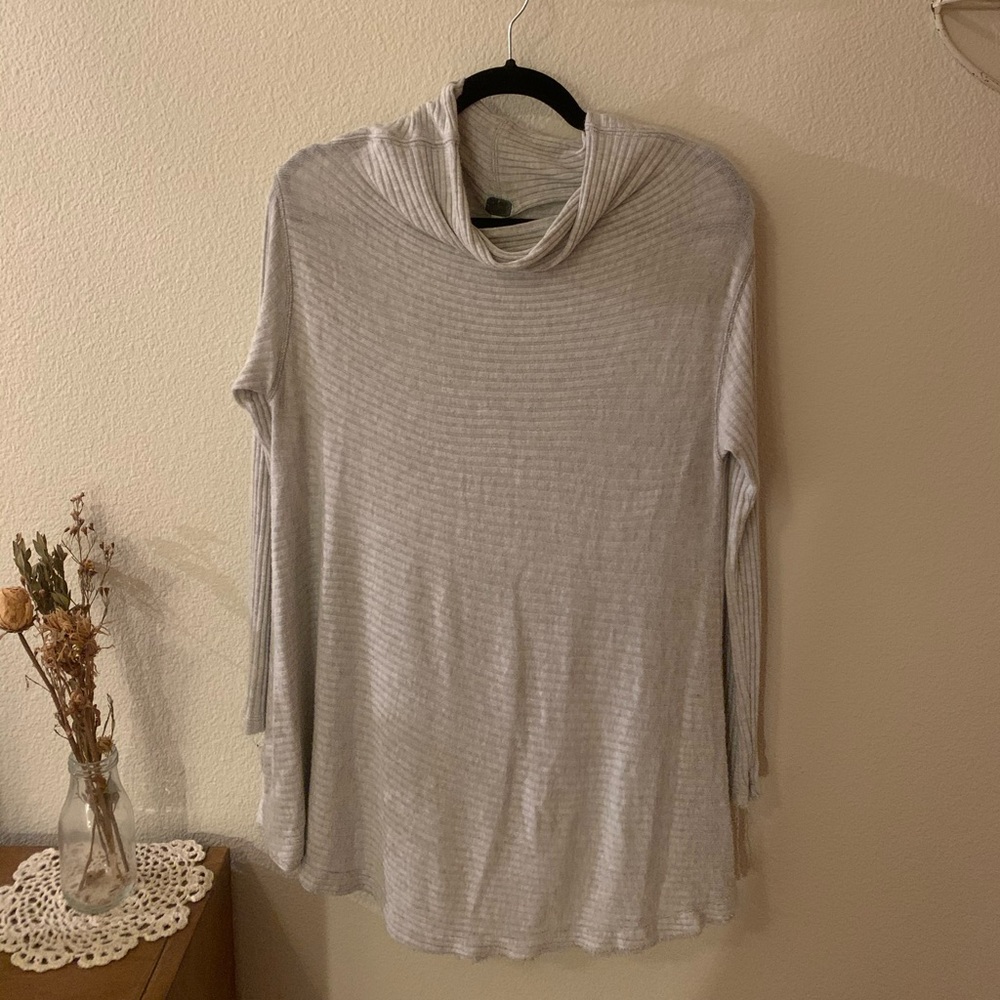 free people cowel neck long sleeve tunic